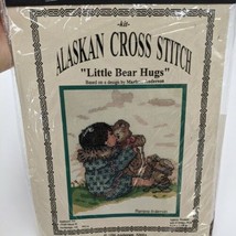 &quot;Little Bear Hugs&quot; ©1996 Anderson Art Alaskan Cross Stitch Kit Marlene A... - £17.51 GBP