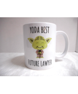 Yoda Happy Yoda Best Future Lawyer Coffee Mug Star Wars Fan Novelty Co-W... - £12.01 GBP