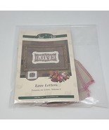 Just Nan-Love Letters Chart Access Commodities Silk Thread Kit Linen Craft - $45.53