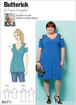 Butterick Sewing Pattern 6571 Misses Top Dress Size XSM-XLG - £6.42 GBP