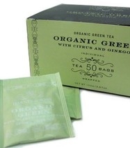 Harney &amp; Sons Fine Teas Organic Green Citrus &amp; Ginkgo - 50 Teabags - £9.55 GBP