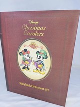 Disney Christmas Carolers Storybook Ornament Set Mickey Minnie Mouse Pluto - £44.97 GBP