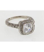 Sterling Silver Milgrain Cubic Zirconia Ring w/ Accents Sz 9.25 - $148.49