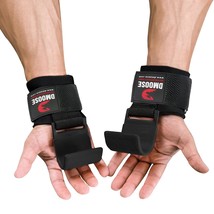 Dmoose Weight Lifting Hooks (Pair), Hand Grip Support Wrist Straps For M... - £43.06 GBP