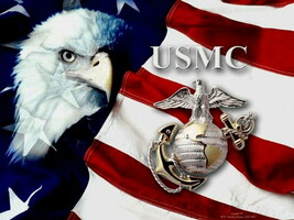 US Marines Patriotic Edible Icing Image for 6 inch Round Cake - $266.44 MXN