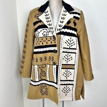 Anthony Mark Hankins Tribal Wool Coat Jacket Size Large Southwest, Bohemian - $67.57