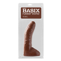 Pipedream Basix Rubber Works Fat Boy 10 in. Dildo With Balls Brown - $57.54