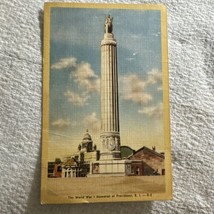War Memorial Monument Providence Rhode Island RI Postcard - £4.03 GBP