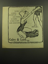 1959 Galey &amp; Lord Catalina Swimsuits Ad - Sea-deep in fashion: boy-meets-girl - £14.65 GBP