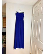 Lulus Womens Sz S Maxi Dress Prom HomeComeing Wedding Halter Blue - £21.29 GBP