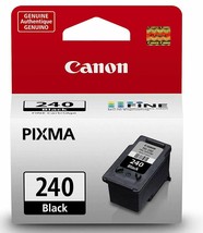 Genuine OEM PG240 PG 240 Black Ink cartridge for Cannon Pixma Printer Wi... - £33.03 GBP