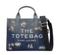 Marc Jacobs The Rip &amp; Repair Denim Medium Tote Bag - Punk Indigo - $425.00