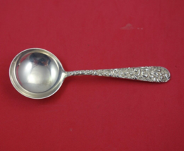 Repousse by Jacobi and Jenkins Sterling Silver Bouillon Soup Spoon 5 1/4&quot; - £46.58 GBP