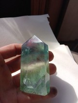 Fluorite Tower 171.8g, Seafoam Green And Purple 3.5&quot; X 1&quot; X 2&quot; Genuine Polished  - £42.49 GBP