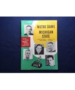 1962 Michigan State at Notre Dame College Football Program 10-20-62 - $24.73
