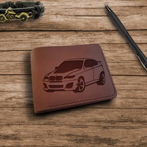 Car Guy Gift Personalized Customized Personalised Custom Leather Wallet for Men - £35.38 GBP