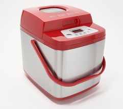 Cook&#39;s Essentials 1.5-lb Stainless Steel Breadmaker in Red   USED - £45.83 GBP