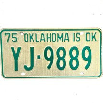 1975 United States Oklahoma Oklahoma County Passenger License Plate YJ-9889 - £14.72 GBP