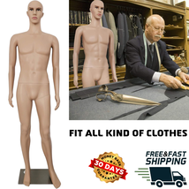 Male Mannequin Full Body Dress Form Torso 73 Inch Adjustable 360° Rotati... - €123,09 EUR
