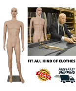 Male Mannequin Full Body Dress Form Torso 73 Inch Adjustable 360° Rotati... - $142.51