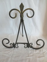 Wrought Iron Black Easel  Picture Frame Art Display Stand 12” Tall - £15.80 GBP