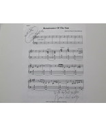 JON ANDERSON &amp; JEAN LUC PONTY HAND SIGNED SHEET MUSIC - $215.35