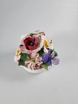 Crown Staffordshire Fine Bone China Flower Bouquet Bowl Made in England - $29.69