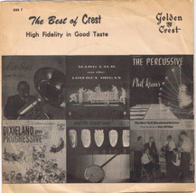 Best Of Crest 33 rpm Mummers Parade Japanese Sandman Nobody&#39;s Sweetheart... - £6.30 GBP
