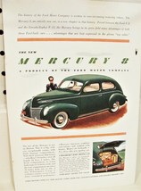 1938 Mercury 8 Ford Lincoln Family Print Ad Car Vintage Color Auto Adver... - £5.80 GBP
