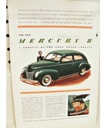 1938 Mercury 8 Ford Lincoln Family Print Ad Car Vintage Color Auto Adver... - £5.84 GBP