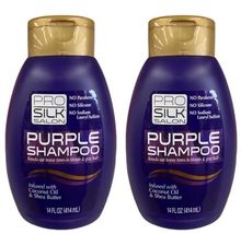 PRO SILK SALON Purple Shampoo With Coconut Oil &amp; Shea Buttler (2 EA 14 oz) - $403.44 MXN