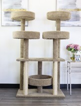 PRESTIGE CAT TREES CAT CASTLE - 55&quot; TALL - FREE SHIPPING IN THE UNITED S... - £197.48 GBP