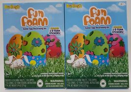Lot Of 2 Dudley's Fun Foam Easter Egg Decorating Kit - $20.78