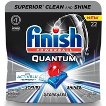 Finish - Quantum - 22ct - Dishwasher Detergent - Powerball - Ultimate Cl... - £13.44 GBP