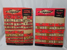 Vintage Pageant Phonograph Needle Cartridge Sonotone Display Lot of 2 In... - $129.95