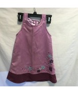 Pumpkin Patch Purple Lined Girls Jumper dress Sz 4 Height 108 cm polyester - $7.92