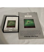 Bugs Data Age Atari 2600 Authentic Game Cartridge + Manual. Vintage - £11.60 GBP