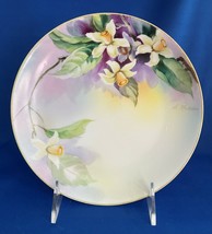 ANTIQUE NIPPON NORITAKE ARTIST-SIGNED DECORATIVE HAND-PAINTED PLATE w/JO... - £19.75 GBP