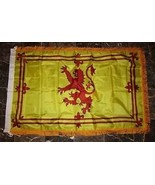 3X5 Scotland Lion Poly Nylon Sleeve with Gold Fringe Flag 3&#39;X5&#39; - $24.88