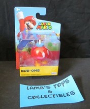 World of Nintendo Super Mario Red Bob-omb 2.5&quot; Jakks Pacific action Figure toy - £22.86 GBP