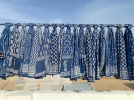 Wholesale Indigo Cotton Sarong Womens Summer pareo Soft Cotton Beach Cov... - $24.14+