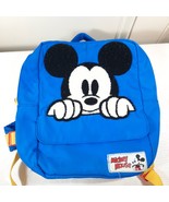 Disney Store Mickey Mouse backpack toddler kids Book back Bag Peeking Bl... - $15.03 CAD