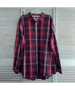 Tommy Hilfiger Button Up Classic Fit Shirt ~ Sz XXL  ~ Purple &amp; Red ~Lon... - £24.70 GBP