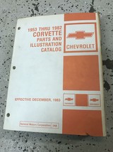 1953 1974 1977 1967 1982 Chevy Corvette Parts &amp; Illustrations Catalog Manual - £120.02 GBP