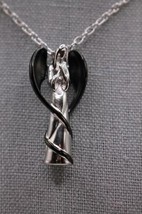 NIB FaithHeart Angel Urn 20&quot; Necklace for 1.38&quot; Ashes Cremation Jewelry - £21.03 GBP