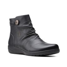 Clarks Womens 6 M Black Cheyn Zoe Leather Ankle Booties NIB XZ5 - $447.73 MXN