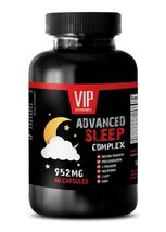 Natural Sleeping Aid pills - ADVANCED SLEEP COMPLEX 952mg - 1 Bottle 60 ... - $17.05