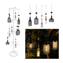 Alpine 13 in. Glass Hanging LED Bulb Outdoor Solar Decor Assorted Color ... - $462.95