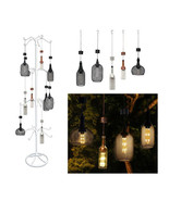 Alpine 13 in. Glass Hanging LED Bulb Outdoor Solar Decor Assorted Color ... - $632.87 CAD