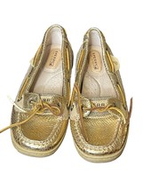 Sperry Top-Sider Women Shoes Boat Angelfish Snake Skin Leather Slip On G... - $25.73